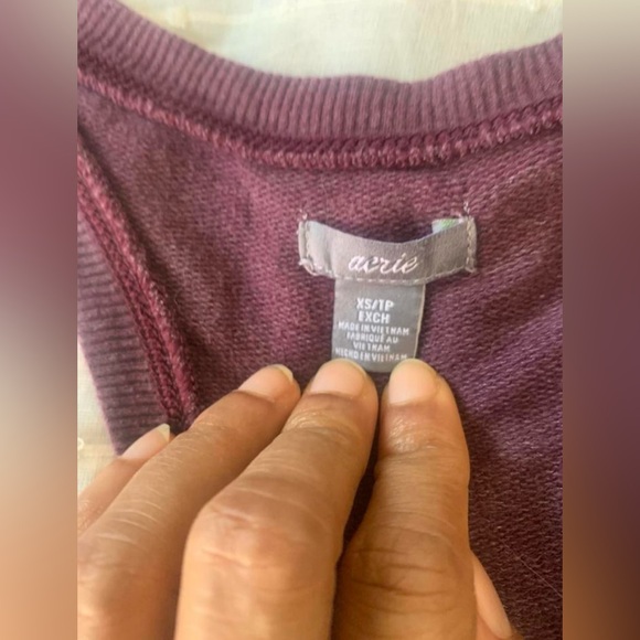 💕 Aerie burgundy sport jumpsuit size XS/S racerback tie waist  activewear - Picture 3 of 8